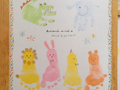 手形足形アート